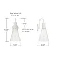 thumbnail image 3 of 1 Light Wall Sconce In Contemporary Style-16.25 Inches Tall And 7.25 Inches Wide-Textured White Finish Capital Lighting 650311Xw, 3 of 7