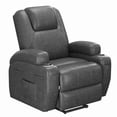 thumbnail image 2 of Vineego Power Lift Recliner Chair with Massage - Remote Control, Leathaire Fabric, Cup Holders for Elderly & Home Theater,Black, 2 of 8
