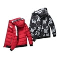 thumbnail image 2 of Outdoor Winter Reversible Mens Coat Thickened Jacket Removable Hood Casual Coat, 2 of 5