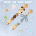 thumbnail image 6 of Pacifier Clip, Cute Animal Pacifier Holder Clip for Boys and Girls, Most Pacifiers, Baby Teethers, Baby Shower and Baby Essentials(Elephant), 6 of 7