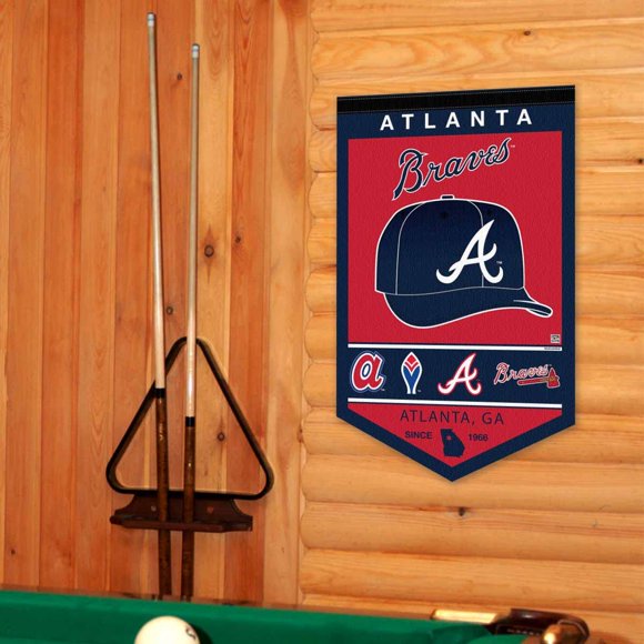 WinCraft Atlanta Braves Bannière Histoire du Patrimoine Fanion