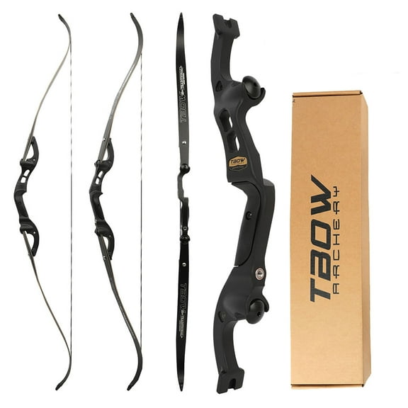 SHARROW 62" Archery Recurve Bow 25-60lb Bamboo F Interface Adults Outdoor Hunting Target