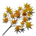 thumbnail image 1 of Green plant Big Tree plane branch Orange Leaf Maple Leaf French Banyan tea leaf plastic leaf, 1 of 6