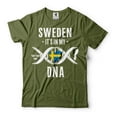 thumbnail image 4 of Sweden Patriotic Shirt Sweden Flag Tee Swedish National Tee Sweden DNA Shirt It's in my DNA shirt, 4 of 6