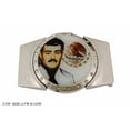 thumbnail image 1 of Removable Lighters Belt Buckle Malverde Saint Narco Mexico Mexican Country Flag Vaquero, 1 of 4