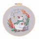 thumbnail image 1 of Kit de Inicio de bordado de Navidad, juego de punto de cruz DIY para principiantes, flor impresa, costura, arte, pintura artesanal, decoración del hogar, Papá Noel Gif, 1 of 4