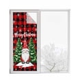 thumbnail image 6 of Red Plaid Christmas Window Privacy Film Stained Glass Window Film Decorative Windows Cover Static Windows Cling for Glass Door Gnomes Xmas Tree Snowflake Winter Stickers for Bathroom 29.5"x78.7", 6 of 7