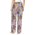 thumbnail image 3 of Xecao Cute Donuts Women's Straight Lounge Pajama Pants: The Epitome of Relaxed Sleepwear, 3 of 9