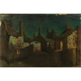 thumbnail image 2 of Charles Rollo Peters 24x17 Black Ornate Framed Double Matted Museum Art Print Titled: California Nocturne, 2 of 5