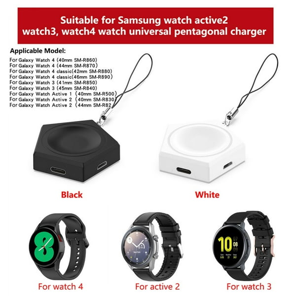 Eleanos Compatible With Samsung Galaxy Watch 3 Active Active 2 Wireless Charging Dock Trami Replacement Usb Charger Cord Stand For Galaxy Watch 3 41mm 45mm Active Active 2 40mm 44mm White Walmart Com