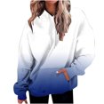 thumbnail image 2 of ICHUANYI Clearance Women's Casual Fall And Winter Long-Sleeved Fashion Printed Hooded Tops Sweatshirt(Navy, S) ICHUANYI WER2023081510664, 2 of 6