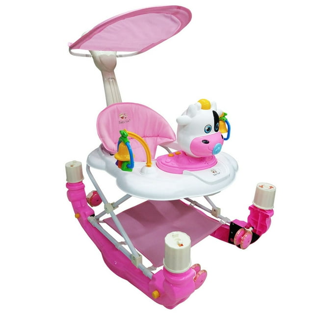 Andadera Mecedora BabyTek Vaca Rosa