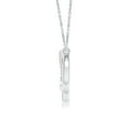 thumbnail image 2 of Angara Natural Diamond Necklace - Interlocking Diamond Circle Necklace in Platinum for Women, 2 of 8