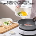 thumbnail image 4 of CEHVOM Dishes Tray Side Opening Easy Entry Stackable Round Hole Space-saving Droplet Shape Hot Pot Serving Platter Kitchen Gadget, 4 of 9