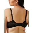 thumbnail image 3 of Deyllo Women's Push up Lace Bras Full Figue Non-Padded Underwired Support Plunge Bra Black 32B, 3 of 10