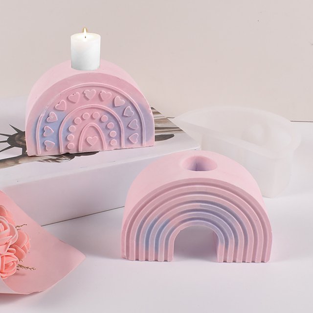 Fiudx Molde para Velas, Resina Flexible, Portavelas Reutilizable, Decoración de Velas Diy, Manualidades para Fiestas de Halloween, Multiusos para Dulces, Chocolate y Pasteles, Incluye 1 Molde.
