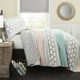 thumbnail image 6 of Lush Decor Elephant Stripe Reversible Quilt, Twin - 4 Count, 6 of 9