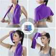 thumbnail image 4 of 4 Pack Cooling Towels (40"x12"), Cooling Towels for Neck and Face, Gym Towel for Working Out, Soft Breathable Microfiber Ice Towel for Yoga Sport Running Golf, 4 of 13