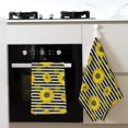 thumbnail image 4 of Disketp Sunflowers On Black And White Stripes Waffle Weave Kitchen Dish Cloth,Super Absorbent Kitchen Dish Towels 16*26 Inches for Dish Rags Washing Dishes, Drying Dishes, 4 of 7