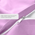 thumbnail image 5 of Duvet Cover Queen [3-Piece, Lilac] - 1 Comforter Protector with Zipper Flap and 2 Pillow Shams - Hotel Luxury 1800 Brushed Microfiber - Ultra Soft, Cool and Breathable Comforter Cover, 5 of 7