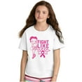 thumbnail image 3 of Breast Cancer Fight Like Betty Boop Girls Kids T Shirt Tees Teen Brisco Brands L, 3 of 5