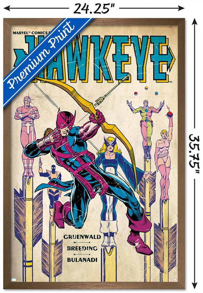 Marvel Comics - Hawkeye - Hawkeye #3 Wall Poster, 22.375" x 34", Framed