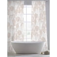 thumbnail image 4 of Nautical Seashell Sheer Curtains 84 Inch Length 2 Panels Set, Summer Coastal Marine Shells Beige Voile Window Treatment Rod Pocket Curtains Sheers Drapes for Bedroom/Living Room/Kitchen 52"x84"x2, 4 of 7