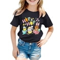 thumbnail image 3 of Bobifish Toddler Girls T-Shirts Easter Graphic Printed Round Neck Short Sleeve Tees Festival Soft Breathable Relaxed Fit Pullover Tshirts, 3 of 3
