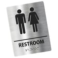 thumbnail image 2 of Letrero de baño, letrero de baño, tablero de señalización, letrero de baño , letrero de inodoro moderno para hombres y mujeres, supermercado, Estilo C, 2 of 8