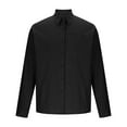 thumbnail image 4 of Horkkom Mens Long Sleeve Button Down Shirts Solid Color Dress Shirts Casual Loose Work Shirts with Pocket 4XL, Gifts for Men, 4 of 6
