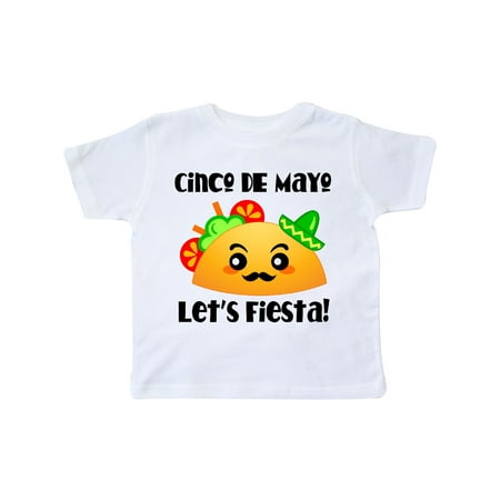 

Inktastic Cinco De Mayo Lets Fiesta Taco Gift Toddler Boy or Toddler Girl T-Shirt