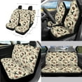 thumbnail image 2 of Renewold Skull Crow Rose Spider Web Print 14 PCS Car Accessories, Halloween Car Seat Covers Steering Wheel Seatbelt Strap Pad Trash Can Armrest Pad Coasters Rearview Mirror Handbrake Cover Set, 2 of 7