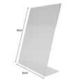 thumbnail image 1 of Mosiee Acrylic Photo Frame Holder Standing Rack Clear Photos Frames Shelf Transparent Display Stand Desk Display Photo Card Stand Decor, 1 of 9