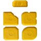 thumbnail image 1 of Laklulu Pack de 5 espátulas para juntas, extractores de silicona para juntas perfectas, color: amarillo, número de piezas: 5, SU-CJW-1910, 1 of 6