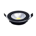thumbnail image 1 of Naiovety Foco empotrable de aluminio para sala de estar, 220V, 3W, alto brillo, para oficina, ajustable, 6000-6300K Iluminación y accesorios Negro, 1 of 6
