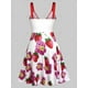 thumbnail image 2 of Vestido Talla Extra Estampado Floral Fresa Rosegal  Vestidos Estampados Tallas Grandes, 2 of 5