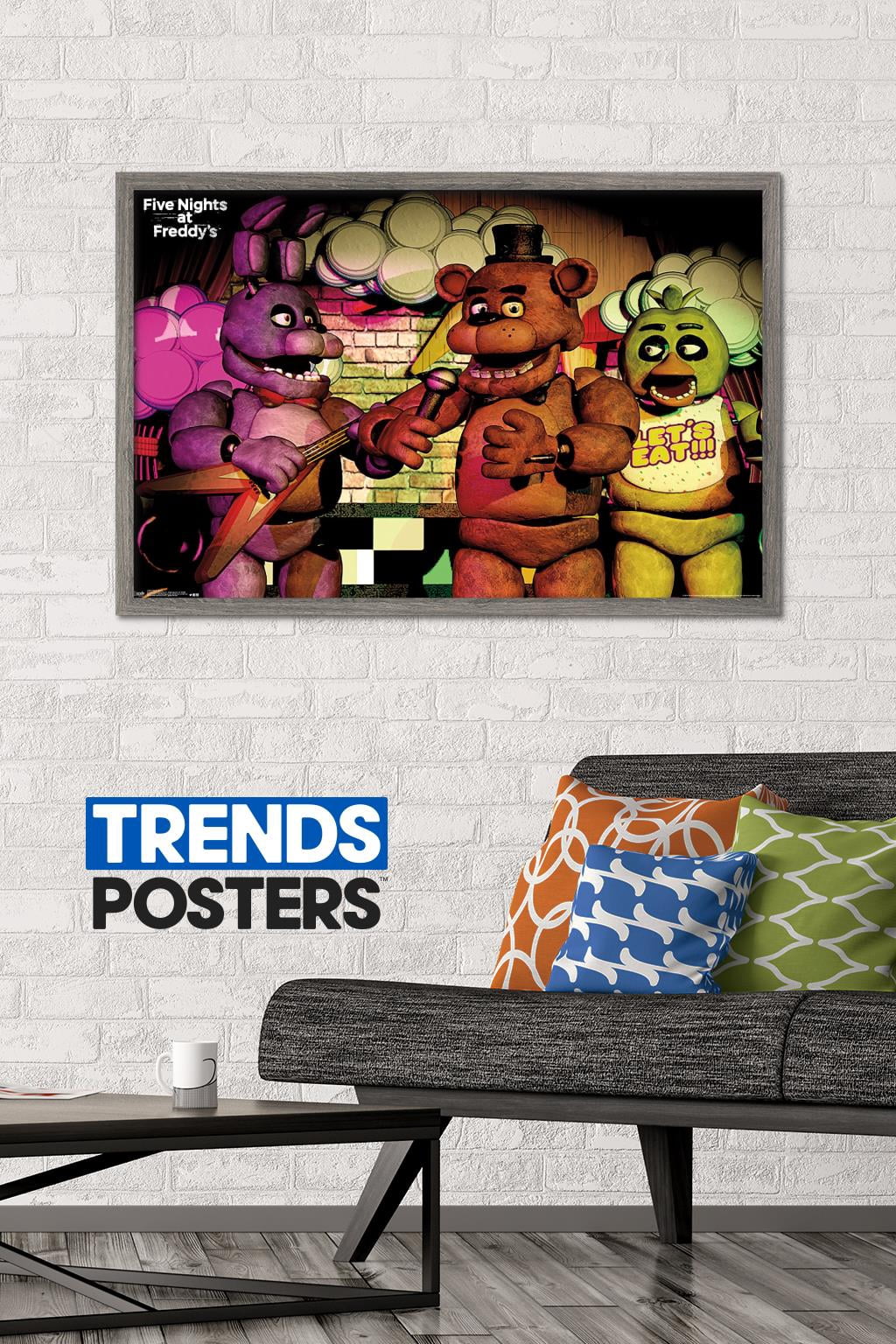 Five Nights at Freddy's - Band Wall Poster, 22.375" x 34", Framed