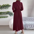 thumbnail image 4 of UPPADA Womens Fall Wedding Guest Dress Solid Long Sleeves Maxi Dress Elegant Evening Party Special Dresses Semi Formal Dresses for Women Plus Size, 4 of 5