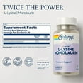 thumbnail image 2 of SOLARAY L-Lysine Monolaurin Immune Support Supplement, 1:1 Ratio for Immune System Function, Skin and Gut Health Support, 500 mg Each, 60-Day Money Back Guarantee, 30 Servings, 60 VegCaps, 2 of 4