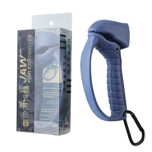 Pinza Pescado en Forma Mandíbula Alicates Pesca Herramienta para Agarrar Peces Soporte () Azul