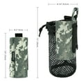 thumbnail image 5 of BASSDASH Water Bottle Pouch with Molle Straps Belt Clip Carabiner Foldable Mesh Holder Bag for Travel Fishing Hunting Hiking Outdoor Activities, 5 of 7