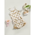 thumbnail image 3 of Wassery Baby Girl Summer Romper Tops 3 6 12 18 Months Infant Girls Checkerboard Floral Print Sleeveless Jumpsuit and Casual Ruffle Shorts Outfit 0-18M, 3 of 9