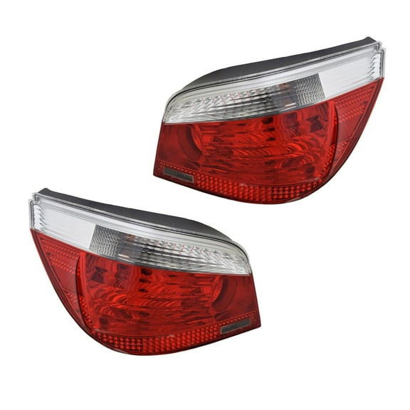 For BMW 550i/M5 2006 2007 2008 Tail Light Driver and Passenger Side | Pair | CAPA | Replacement For BM2800122, BM2801115 | 63217165739, 63217165740