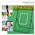 thumbnail image 4 of Soozier 4x5.7ft Baseball Rebounder Net - Black Steel Frame, Pitching & Fielding Trainer for Sports Practice, Portable & Weather-Resistant Training Aid, 4 of 7