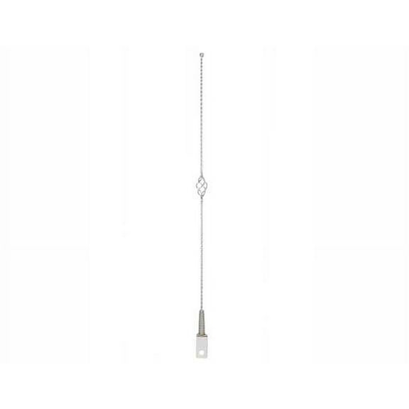 Alta Twisted Bicycle Antenna, (Steel Bicycle Chrome (Cage Twisted)