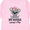 thumbnail image 4 of Inktastic My Nonna Loves Me Grandchild Koala Girls Long Sleeve Toddler T-Shirt, 4 of 5