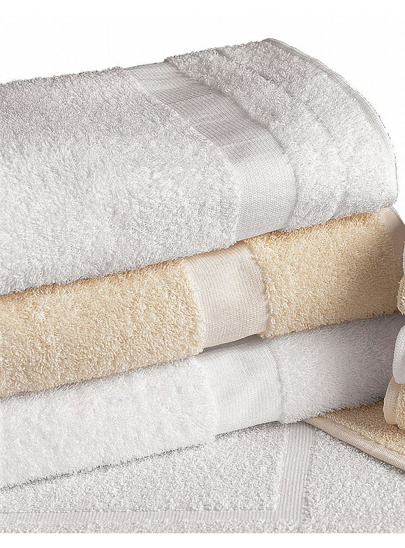 Martex Bath Towel,White,24x50,PK12  7135381