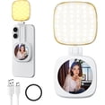 thumbnail image 2 of Magnetic Selfie Light for Phone,5 Led Mode with Mirror,Rechargeable Portable Fill Light for Video Recording/Conference/Vlog/Makeup, 2 of 11