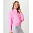thumbnail image 4 of Hanes EcoSmart Women’s Fleece Quarter-Zip Pullover Spirited Pink M, 4 of 6
