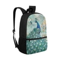 thumbnail image 2 of Uorisanigo 17 Inch School Backpack for Boys 5-12 Year, Large Capacity School Bag for Boys, Peacock Print Casual Daypack Elementary Kindergarten Schoolbags, 2 of 6